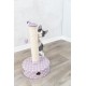 TRIXIE Junior Cat Scratching Post Fleece Ideal for Small Cats and Kittens Cat Scratcher with Toy