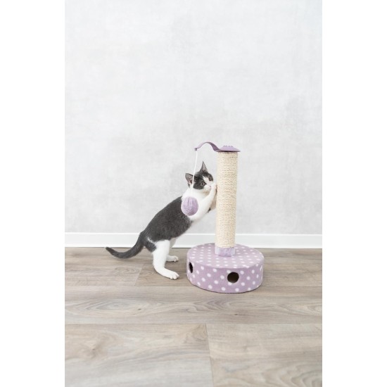 TRIXIE Junior Cat Scratching Post Fleece Ideal for Small Cats and Kittens Cat Scratcher with Toy TRIXIE Junior Cat Scratching Post Fleece Ideal for Small Cats and Kittens Cat Scratcher with Toy