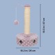 TRIXIE Junior Cat Scratching Post Fleece Ideal for Small Cats and Kittens Cat Scratcher with Toy