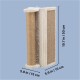 TRIXIE Wall Mounted Scraper - Wall Mounted Scratching Board 38 × 58 cm Grey White TRIXIE Wall Mounted Scraper - Wall Mounted Scratching Board 38 × 58 cm Grey White