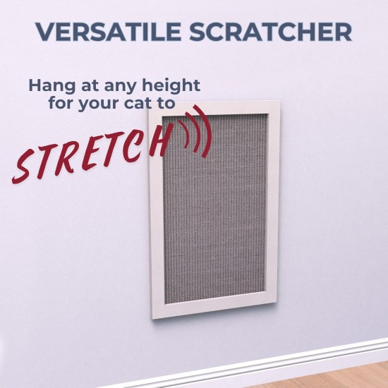 TRIXIE Wall Mounted Scraper - Wall Mounted Scratching Board 38 × 58 cm Grey White TRIXIE Wall Mounted Scraper - Wall Mounted Scratching Board 38 × 58 cm Grey White