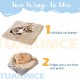 TUAKIMCE Cat Bed 2 in 1 Plush Soft Round Sleeping Cat Sofa Fluffy Cat Bed Small Dog Bed Cat Blanket Pet Bed Cat Bed Pet Bed for Cats and Small Dogs (Dark Grey) TUAKIMCE Cat Bed 2 in 1 Plush Soft Round Sleeping Cat Sofa Fluffy Cat Bed Small Dog Bed Cat Blanket Pet Bed Cat Bed Pet Bed for Cats and Small Dogs (Dark Grey)