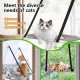 Tefola Maximum Load Capacity 10 kg Cat Ladder Balcony, with Strong Suction Cup, Cat Window Protection, Window Sill, Cats, 2 Fabric Pieces, Suitable for Winter/Summer Tefola Maximum Load Capacity 10 kg Cat Ladder Balcony, with Strong Suction Cup, Cat Window Protection, Window Sill, Cats, 2 Fabric Pieces, Suitable for Winter/Summer