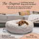 The Original Calming Doughnut Luxury Fur Oyster Cat and Dog Bed, Small, 58 x 58 cm The Original Calming Doughnut Luxury Fur Oyster Cat and Dog Bed, Small, 58 x 58 cm