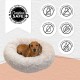 The Original Calming Doughnut Luxury Fur Oyster Cat and Dog Bed, Small, 58 x 58 cm The Original Calming Doughnut Luxury Fur Oyster Cat and Dog Bed, Small, 58 x 58 cm