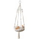 Tiardey Tassel Macrame Hanging Cat Hammock Hand Woven Cat Swing Bed House Cats for Indoor Windows Tiardey Tassel Macrame Hanging Cat Hammock Hand Woven Cat Swing Bed House Cats for Indoor Windows