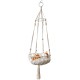 Tiardey Tassel Macrame Hanging Cat Hammock Hand Woven Cat Swing Bed House Cats for Indoor Windows Tiardey Tassel Macrame Hanging Cat Hammock Hand Woven Cat Swing Bed House Cats for Indoor Windows
