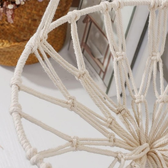 Tiardey Tassel Macrame Hanging Cat Hammock Hand Woven Cat Swing Bed House Cats for Indoor Windows Tiardey Tassel Macrame Hanging Cat Hammock Hand Woven Cat Swing Bed House Cats for Indoor Windows