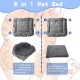 ToKinCen Cat Bed, Pet Bed for Cats, Small Dogs, Washable 2-in-1 Cat Bed, Plush Soft Sleeping Cat Bed, Dog Bed, Cat Sofa, Fluffy Mat, Cat Bed, Cat Blanket (Grey) ToKinCen Cat Bed, Pet Bed for Cats, Small Dogs, Washable 2-in-1 Cat Bed, Plush Soft Sleeping Cat Bed, Dog Bed, Cat Sofa, Fluffy Mat, Cat Bed, Cat Blanket (Grey)