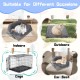 ToKinCen Cat Bed, Pet Bed for Cats, Small Dogs, Washable 2-in-1 Cat Bed, Plush Soft Sleeping Cat Bed, Dog Bed, Cat Sofa, Fluffy Mat, Cat Bed, Cat Blanket (Grey) ToKinCen Cat Bed, Pet Bed for Cats, Small Dogs, Washable 2-in-1 Cat Bed, Plush Soft Sleeping Cat Bed, Dog Bed, Cat Sofa, Fluffy Mat, Cat Bed, Cat Blanket (Grey)