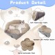 ToKinCen Cat Bed, Pet Bed for Cats, Small Dogs, Washable 2-in-1 Cat Bed, Plush Soft Sleeping Cat Bed, Dog Bed, Cat Sofa, Fluffy Mat, Cat Bed, Cat Blanket (Grey) ToKinCen Cat Bed, Pet Bed for Cats, Small Dogs, Washable 2-in-1 Cat Bed, Plush Soft Sleeping Cat Bed, Dog Bed, Cat Sofa, Fluffy Mat, Cat Bed, Cat Blanket (Grey)