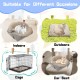 ToKinCen Cat Bed, Pet Bed for Cats, Small Dogs, Washable 2-in-1 Cat Bed, Plush Soft Sleeping Cat Bed, Dog Bed, Cat Sofa, Fluffy Mat, Cat Bed, Cat Blanket (Grey) ToKinCen Cat Bed, Pet Bed for Cats, Small Dogs, Washable 2-in-1 Cat Bed, Plush Soft Sleeping Cat Bed, Dog Bed, Cat Sofa, Fluffy Mat, Cat Bed, Cat Blanket (Grey)