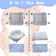 ToKinCen Cat Bed, Pet Bed for Cats, Small Dogs, Washable 2-in-1 Cat Bed, Plush Soft Sleeping Cat Bed, Dog Bed, Cat Sofa, Fluffy Mat, Cat Bed, Cat Blanket (Grey) ToKinCen Cat Bed, Pet Bed for Cats, Small Dogs, Washable 2-in-1 Cat Bed, Plush Soft Sleeping Cat Bed, Dog Bed, Cat Sofa, Fluffy Mat, Cat Bed, Cat Blanket (Grey)