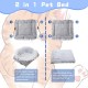 ToKinCen Cat Bed Pet Bed for Cats and Small Dogs - 2 in 1 Washable Plush Dog Bed - Soft Fluffy Mat Cat Sofa Cat Blanket (Grey) ToKinCen Cat Bed Pet Bed for Cats and Small Dogs - 2 in 1 Washable Plush Dog Bed - Soft Fluffy Mat Cat Sofa Cat Blanket (Grey)