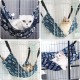 Tokaneit Pet Cage Hammock, Hanging Pet Bed, Hanging Cat Hammock, Canvas Cat Hammock, Double Sided Pet Hammock, Adjustable Pet Hammock, Blue Tokaneit Pet Cage Hammock, Hanging Pet Bed, Hanging Cat Hammock, Canvas Cat Hammock, Double Sided Pet Hammock, Adjustable Pet Hammock, Blue