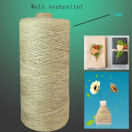 Treadstar, sisal rope for scratching post, natural jute cord, sisal rope, cord garden cord, package cord, hemp rope, cat accessories, scratching post rope, 100% natural hemp rope (6 mm - 100 m) Treadstar, sisal rope for scratching post, natural jute cord, sisal rope, cord garden cord, package cord, hemp rope, cat accessories, scratching post rope, 100% natural hemp rope (6 mm - 100 m)