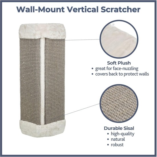 Trixie 43435 Scratching Board for Corners 32 x 60 cm Grey / Light Grey Trixie 43435 Scratching Board for Corners 32 x 60 cm Grey / Light Grey
