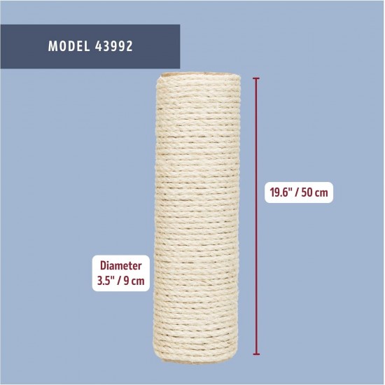 Trixie 43991 replacement trunk, sisal, ø 9 × 40 cm, natural Trixie 43991 replacement trunk, sisal, ø 9 × 40 cm, natural