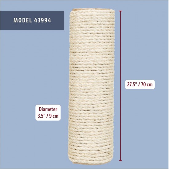 Trixie 43991 replacement trunk, sisal, ø 9 × 40 cm, natural Trixie 43991 replacement trunk, sisal, ø 9 × 40 cm, natural