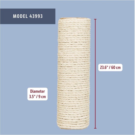 Trixie 44000 replacement trunk, sisal, ø 11 × 30 cm, natural Trixie 44000 replacement trunk, sisal, ø 11 × 30 cm, natural