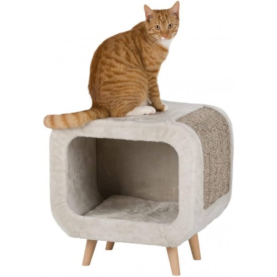 Trixie Alicia Cosy Cat Shelter Bed, Grey Trixie Alicia Cosy Cat Shelter Bed, Grey