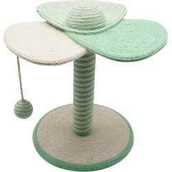 Tyrol Cat Scratching Post Flower Mint 29 x 38 cm