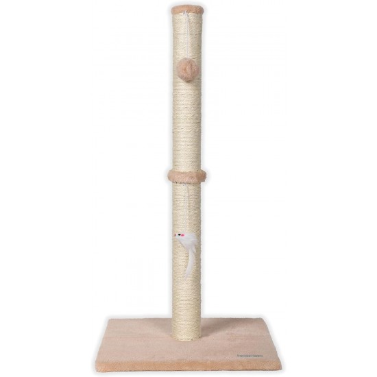 ULTRALARK Basics Cat Scratching Post, Beige ULTRALARK Basics Cat Scratching Post, Beige