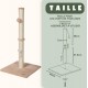 ULTRALARK Basics Cat Scratching Post, Beige ULTRALARK Basics Cat Scratching Post, Beige