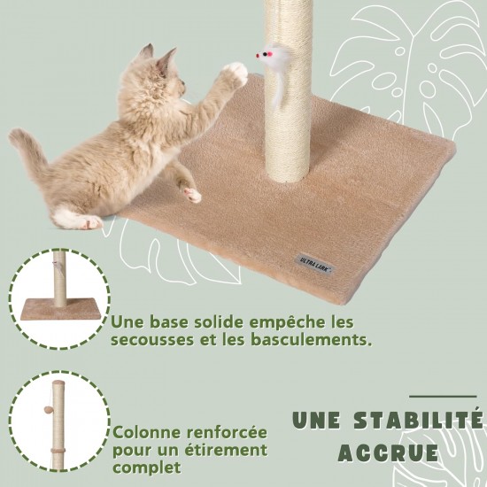 ULTRALARK Basics Cat Scratching Post, Beige ULTRALARK Basics Cat Scratching Post, Beige