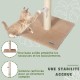 ULTRALARK Basics Cat Scratching Post, Beige ULTRALARK Basics Cat Scratching Post, Beige