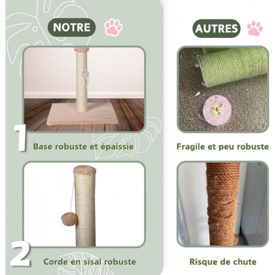 ULTRALARK Basics Cat Scratching Post, Beige ULTRALARK Basics Cat Scratching Post, Beige