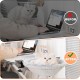 Uross Cat Bed for Desk, 360° Rotatable & Height Adjustable, Soft Cat Hammock with 2 Washable Covers, Cat Sleeping Place for Home Office, All Year Round Use (Grey) Uross Cat Bed for Desk, 360° Rotatable & Height Adjustable, Soft Cat Hammock with 2 Washable Covers, Cat Sleeping Place for Home Office, All Year Round Use (Grey)