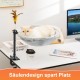 Uross Cat Bed for Desk, 360° Rotatable & Height Adjustable, Soft Cat Hammock with 2 Washable Covers, Cat Sleeping Place for Home Office, All Year Round Use (Grey) Uross Cat Bed for Desk, 360° Rotatable & Height Adjustable, Soft Cat Hammock with 2 Washable Covers, Cat Sleeping Place for Home Office, All Year Round Use (Grey)