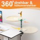 Uross Cat Bed for Desk, 360° Rotatable & Height Adjustable, Soft Cat Hammock with 2 Washable Covers, Cat Sleeping Place for Home Office, All Year Round Use (Grey) Uross Cat Bed for Desk, 360° Rotatable & Height Adjustable, Soft Cat Hammock with 2 Washable Covers, Cat Sleeping Place for Home Office, All Year Round Use (Grey)