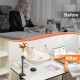 Uross Cat Bed for Desk, 360° Rotatable & Height Adjustable, Soft Cat Hammock with 2 Washable Covers, Cat Sleeping Place for Home Office, All Year Round Use (Grey) Uross Cat Bed for Desk, 360° Rotatable & Height Adjustable, Soft Cat Hammock with 2 Washable Covers, Cat Sleeping Place for Home Office, All Year Round Use (Grey)