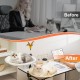 Uross Cat Bed for Desk, 360° Rotatable & Height Adjustable, Soft Cat Hammock with 2 Washable Covers, Cat Sleeping Place for Home Office, All Year Round Use (Grey) Uross Cat Bed for Desk, 360° Rotatable & Height Adjustable, Soft Cat Hammock with 2 Washable Covers, Cat Sleeping Place for Home Office, All Year Round Use (Grey)