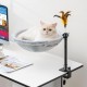 Uross Cat Bed for Desk, 360° Rotatable & Height Adjustable, Soft Cat Hammock with 2 Washable Covers, Cat Sleeping Place for Home Office, All Year Round Use (Grey) Uross Cat Bed for Desk, 360° Rotatable & Height Adjustable, Soft Cat Hammock with 2 Washable Covers, Cat Sleeping Place for Home Office, All Year Round Use (Grey)