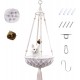 VAESCOL Macrame Cat Hammock, Handwoven Hanging Cat Bed, Boho Cat Swing with Hanging Kit for Indoor and Outdoor Home Decoration, Wall Hanging, Cat Hammock Bed for VAESCOL Macrame Cat Hammock, Handwoven Hanging Cat Bed, Boho Cat Swing with Hanging Kit for Indoor and Outdoor Home Decoration, Wall Hanging, Cat Hammock Bed for