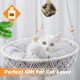 VAESCOL Macrame Cat Hammock, Handwoven Hanging Cat Bed, Boho Cat Swing with Hanging Kit for Indoor and Outdoor Home Decoration, Wall Hanging, Cat Hammock Bed for VAESCOL Macrame Cat Hammock, Handwoven Hanging Cat Bed, Boho Cat Swing with Hanging Kit for Indoor and Outdoor Home Decoration, Wall Hanging, Cat Hammock Bed for