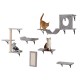 VEVOR Climbing Wall, Cat Wall Shelves and Perches with Jumping Boards, Hammock, Sofa, Cat Tree & Cat Handle, Cat Furniture and Shelves up to 40 lbs for Sleeping, Playing, Climbing, Set of 6 VEVOR Climbing Wall, Cat Wall Shelves and Perches with Jumping Boards, Hammock, Sofa, Cat Tree & Cat Handle, Cat Furniture and Shelves up to 40 lbs for Sleeping, Playing, Climbing, Set of 6