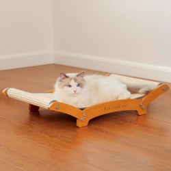 Verbessertes extra großes Katzenkratzbett, Sisal-Kratzliege für Indoor-Katzen, langlebige und stabile Katzenkratzunterlage mit Hängematte zum Schlafen, Natursisal-Kratzbaum Verbessertes extra großes Katzenkratzbett, Sisal-Kratzliege für Indoor-Katzen, langlebige und stabile Katzenkratzunterlage mit Hängematte zum Schlafen, Natursisal-Kratzbaum