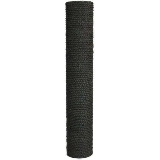 Vesper VP Cat Black Sisal Tube Scratching Post 80 X 445cm