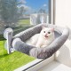 Viva Cat Cat Window Lounger - Sturdy Cat Hammock for Windows | Comfortable Cat Bed with Washable Cushion - Window Lounger for Cats up to 18 kg (40 lbs) | Space Saving Cat Furniture & Accessories