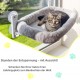 Viva Cat Cat Window Lounger - Sturdy Cat Hammock for Windows | Comfortable Cat Bed with Washable Cushion - Window Lounger for Cats up to 18 kg (40 lbs) | Space Saving Cat Furniture & Accessories