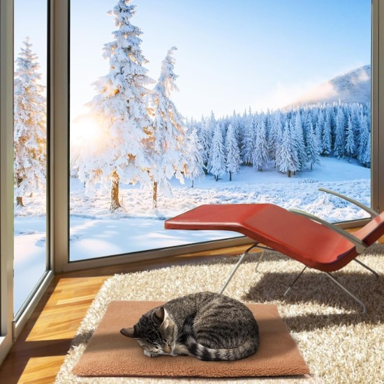 Vulevirtue Cat Blanket, Self-Heating Blanket, Self-Heating Blanket, Cat & Dogs, Heat Blanket, Cat, Pets, Cat Heat Blanket, Self-Warming, Washable Thermal Blanket for Car, Cat Pad, Indoor (70 x 45 cm) Vulevirtue Cat Blanket, Self-Heating Blanket, Self-Heating Blanket, Cat & Dogs, Heat Blanket, Cat, Pets, Cat Heat Blanket, Self-Warming, Washable Thermal Blanket for Car, Cat Pad, Indoor (70 x 45 cm)