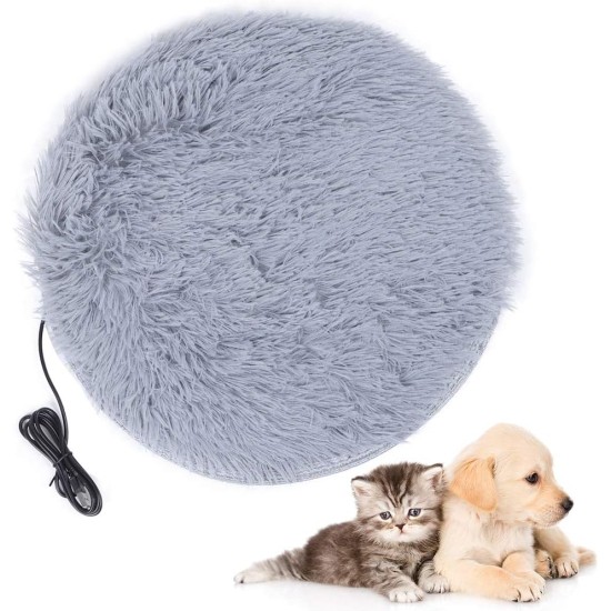 Wakects Heat Mat for Dogs and Cats, 40 x 40 cm, Removable and Washable, Heat Blanket for Pets, Bed for Dogs and Cats (Grey-Silver) Wakects Heat Mat for Dogs and Cats, 40 x 40 cm, Removable and Washable, Heat Blanket for Pets, Bed for Dogs and Cats (Grey-Silver)