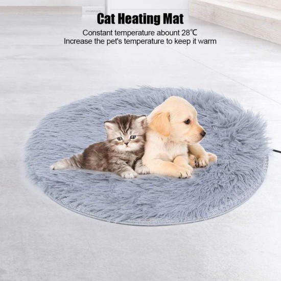 Wakects Heat Mat for Dogs and Cats, 40 x 40 cm, Removable and Washable, Heat Blanket for Pets, Bed for Dogs and Cats (Grey-Silver) Wakects Heat Mat for Dogs and Cats, 40 x 40 cm, Removable and Washable, Heat Blanket for Pets, Bed for Dogs and Cats (Grey-Silver)