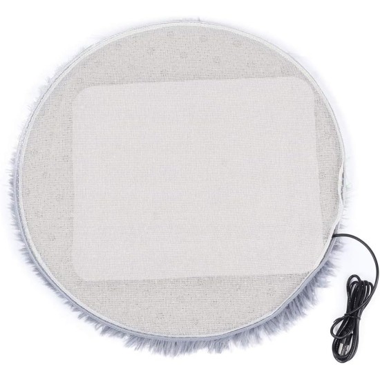 Wakects Heat Mat for Dogs and Cats, 40 x 40 cm, Removable and Washable, Heat Blanket for Pets, Bed for Dogs and Cats (Grey-Silver) Wakects Heat Mat for Dogs and Cats, 40 x 40 cm, Removable and Washable, Heat Blanket for Pets, Bed for Dogs and Cats (Grey-Silver)