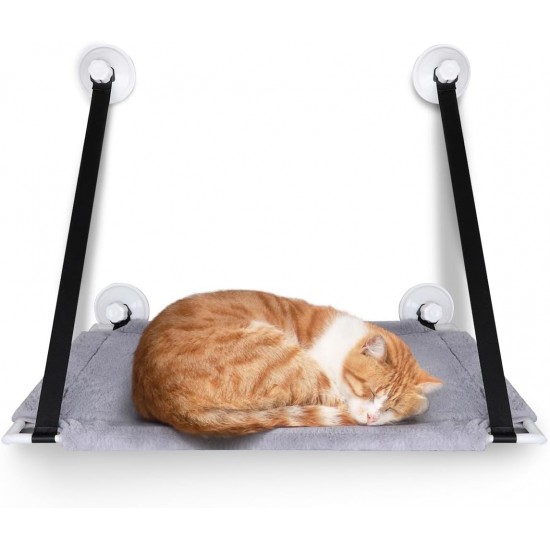 Window Hammock for Cats with Heavy Duty Suction Cups, Easy Installation and Ergonomic Design, Ideal for Outdoor Resting and Watching Window Hammock for Cats with Heavy Duty Suction Cups, Easy Installation and Ergonomic Design, Ideal for Outdoor Resting and Watching