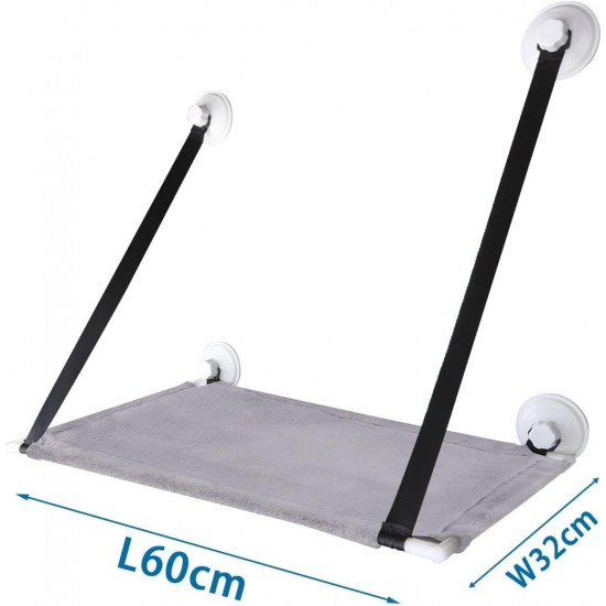 Window Hammock for Cats with Heavy Duty Suction Cups, Easy Installation and Ergonomic Design, Ideal for Outdoor Resting and Watching Window Hammock for Cats with Heavy Duty Suction Cups, Easy Installation and Ergonomic Design, Ideal for Outdoor Resting and Watching
